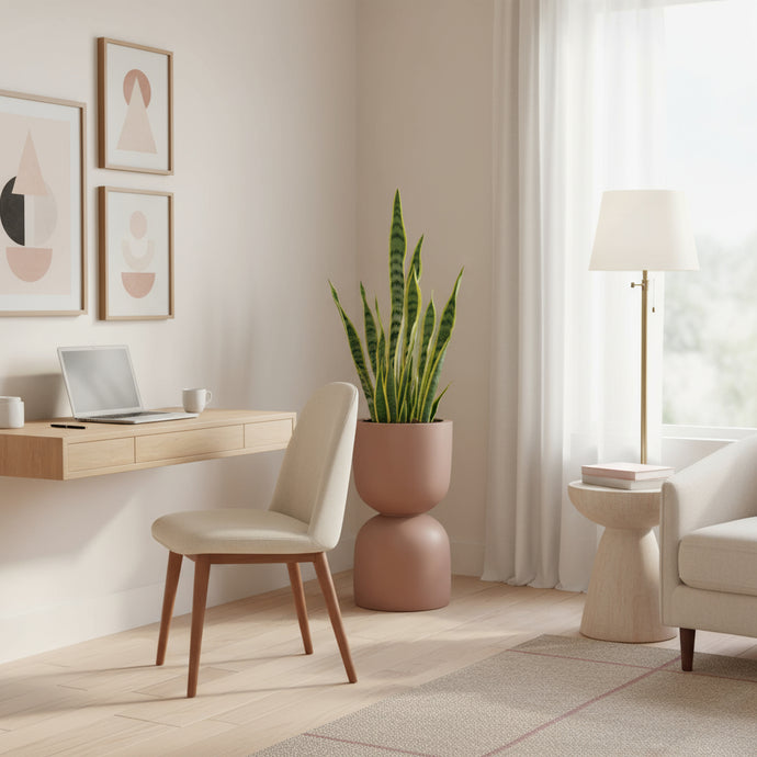 Hourglass Double-Stacked Pot Mauve | Planter