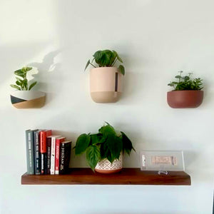 CONNECTED TALL WALL PLANTER BAKED CLAY | POT