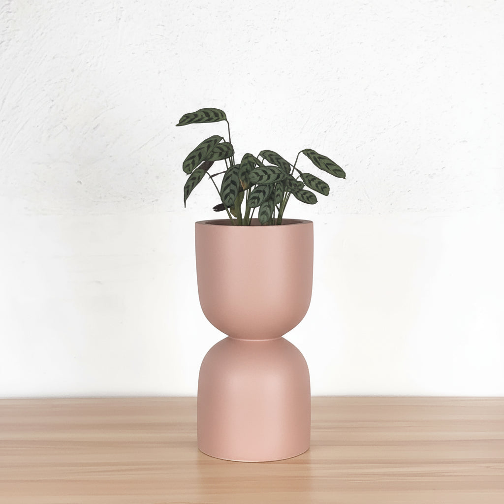 Hourglass Double-Stacked Pot Mauve | Planter