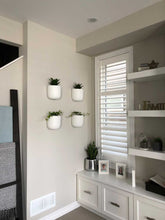 SOLID TALL WALL PLANTER WHITE | POT
