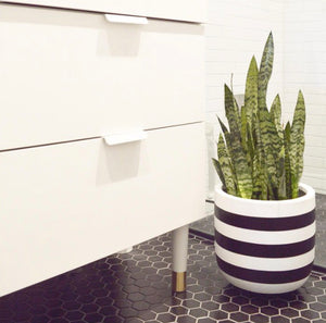 RUGBY POT BLACK | PLANTER
