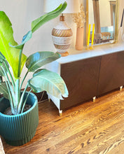 RIDGED CYLINDER POT HUNTER GREEN | PLANTER