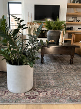 MODERN FIBERSTONE CYLINDER GREY | PLANTER