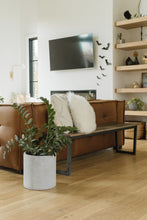 MODERN FIBERSTONE CYLINDER GREY | PLANTER