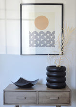 TOPPED UP POT BLACK | PLANTER