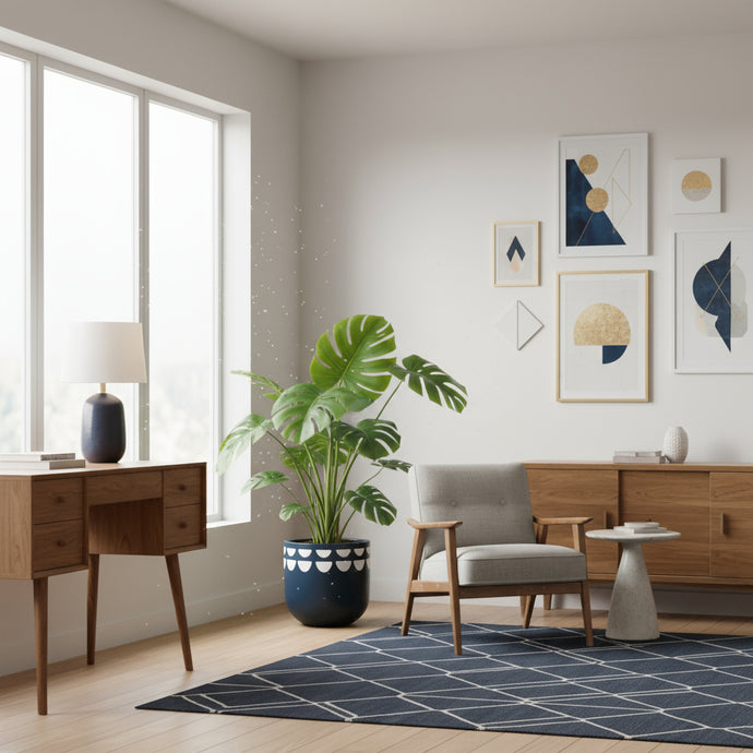 Kurved Pot Navy | Planter