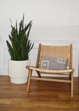 RIDGED CYLINDER POT CREAM | PLANTER