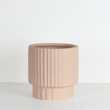 RIDGED CYLINDER POT | PLANTER