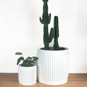 FLUTED CYLINDER POT | PLANTER