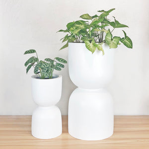 HOURGLASS DOUBLE STACKED POT | PLANTER