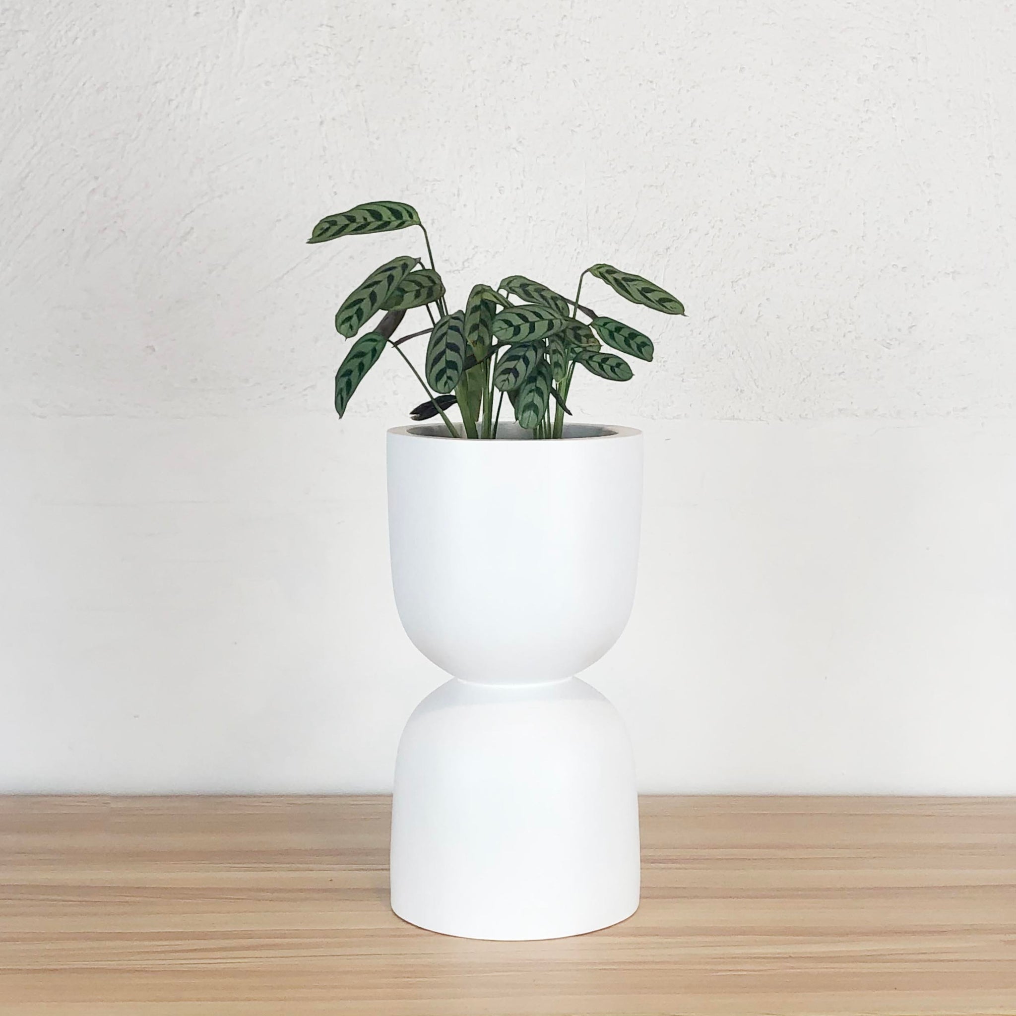 raw earth plant stand pot Hourglass Planter
