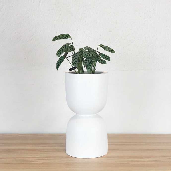 HOURGLASS DOUBLE STACKED POT | PLANTER