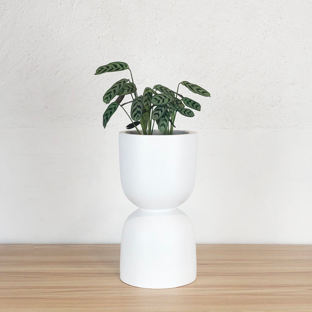 HOURGLASS DOUBLE STACKED POT | PLANTER