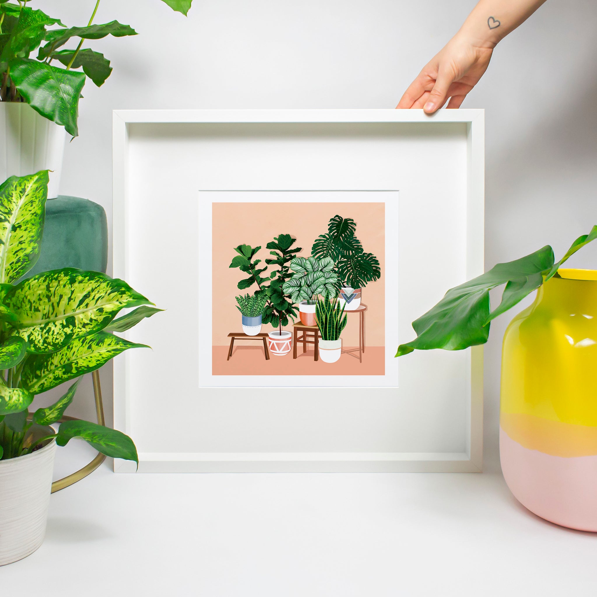 house plant print Potted Plants | Illustration