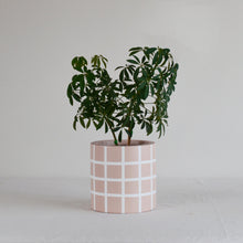 GRID CYLINDER POT | PLANTER