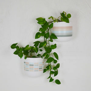 MOD STRIPE TALL WALL PLANTER | POT