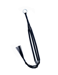 Carrie label black nylon plant hanger