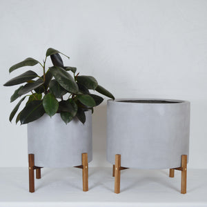 LOW CYLINDER PLANT POT STANDS by KELLY BUILT
